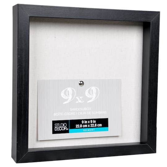 Black Belmont Shadow Box By Studio Decor